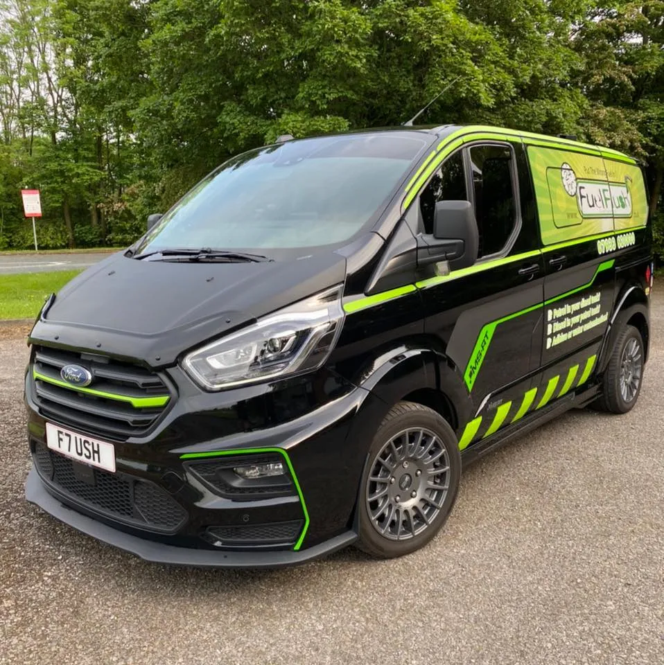 Fuel Flush Mobile Emergency Fuel Drain Van on Location